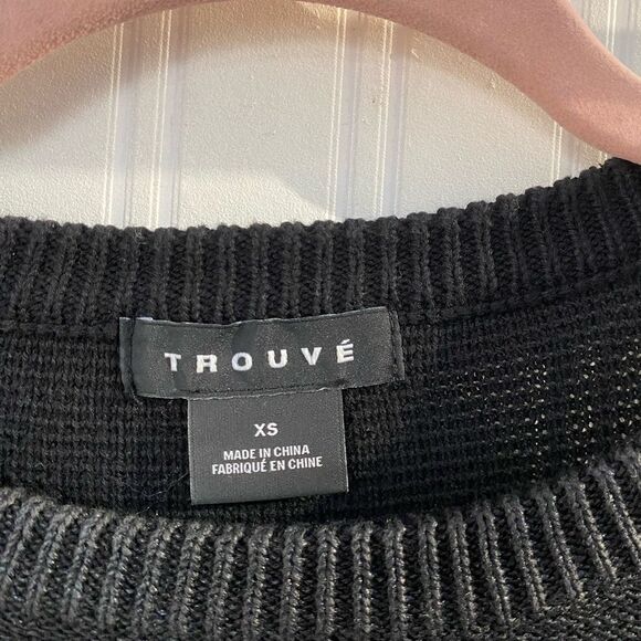 Trouvé Long‎ Sleeve Textured Crewneck Sweater Size XS - Picture 4 of 6